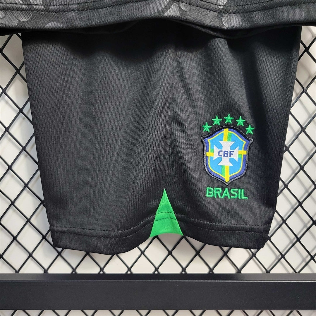 Brazil "Black Leopard" Limited Edition Kids Jersey