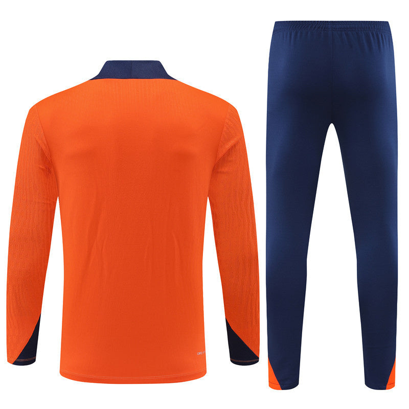 Netherlands Orange and Dark Blue Tracksuit