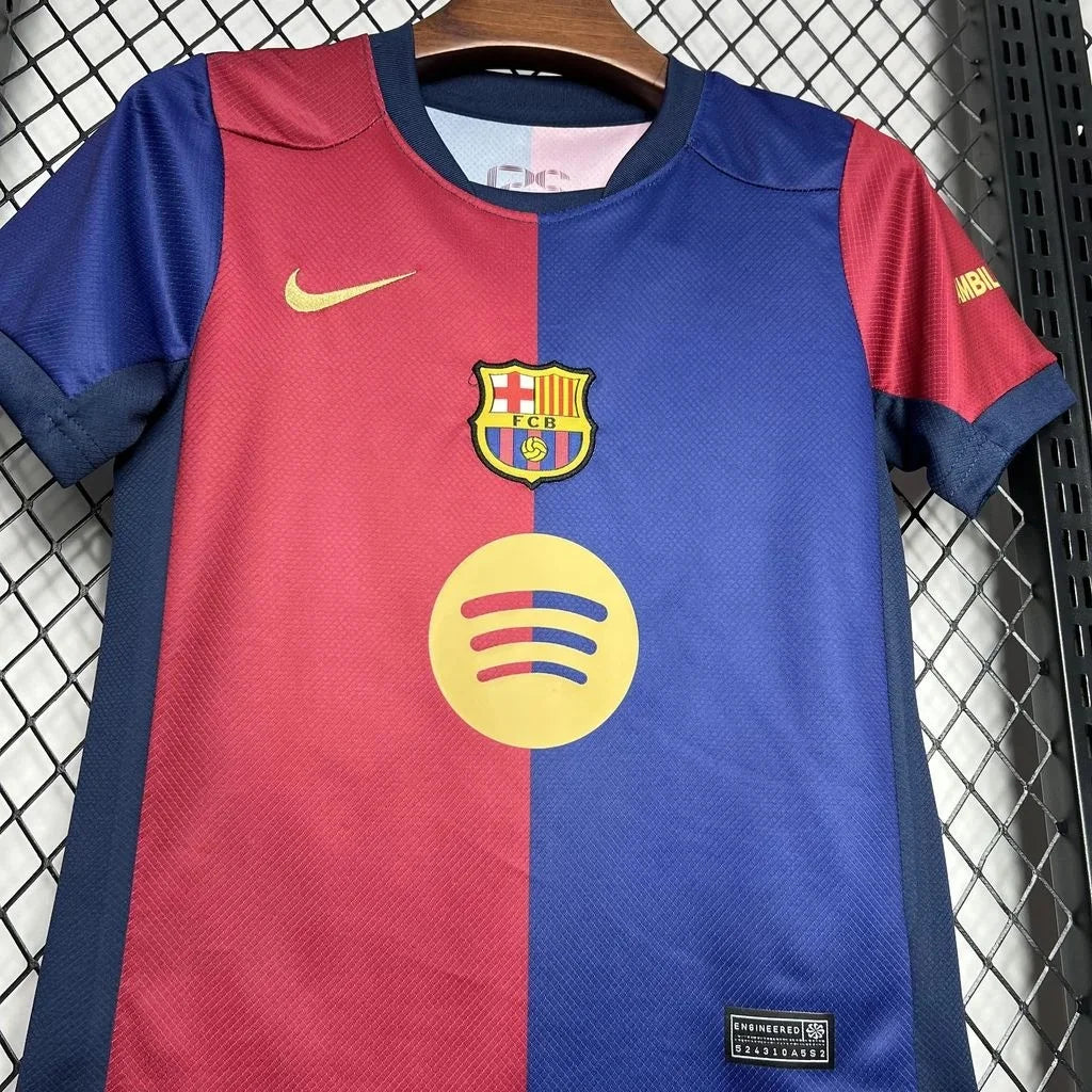 Barcelona 2024/2025 Home Design 1 Kids Jersey
