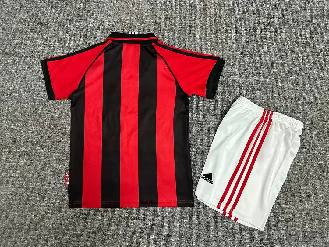 Retro AC Milan 1998/1999 Home Kids Jersey