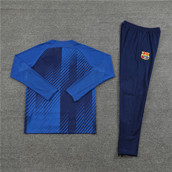 Barcelona Dark Blue and Blue Design 2 Tracksuit