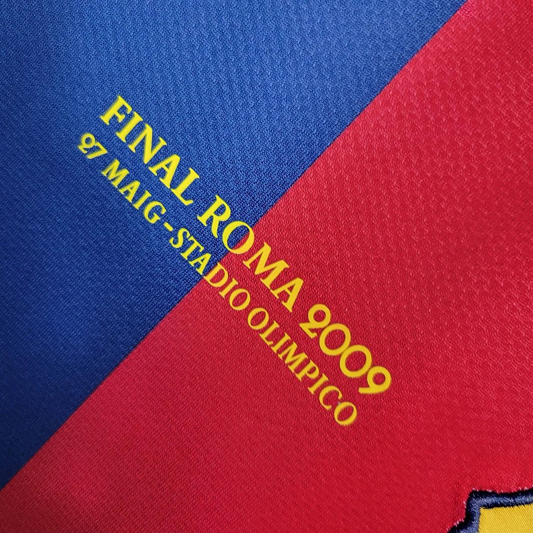 Retro Barcelona 2008 Champions League Home Jersey