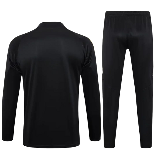 Real Madrid Black and Gold Design 2 Tracksuit