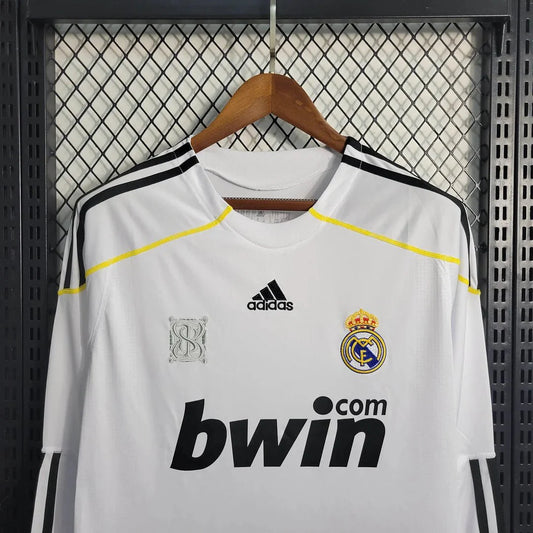 Retro Real Madrid 2009 Long Sleeve Home Jersey