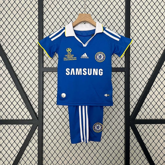 Retro Chelsea 2008-2009 Champions League Final Home Kids Jersey