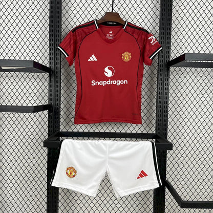 Manchester United 2025/2026 Home Kids Jersey