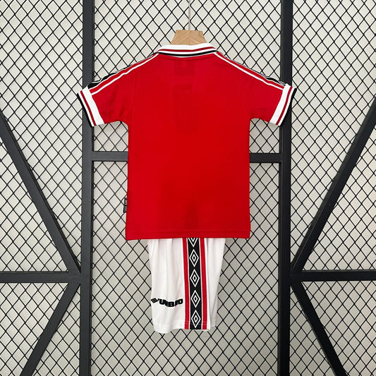 Retro Manchester United 1998/1999 Home Kids Jersey