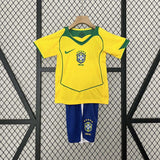 Retro Brazil 2004 Home Kids Jersey