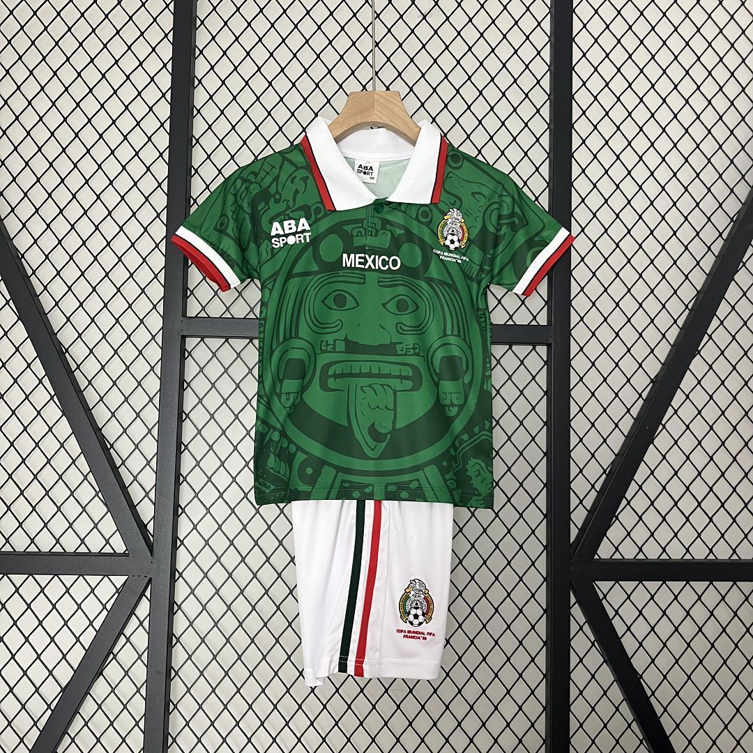 Retro Mexico 1998 Home Kids Jersey