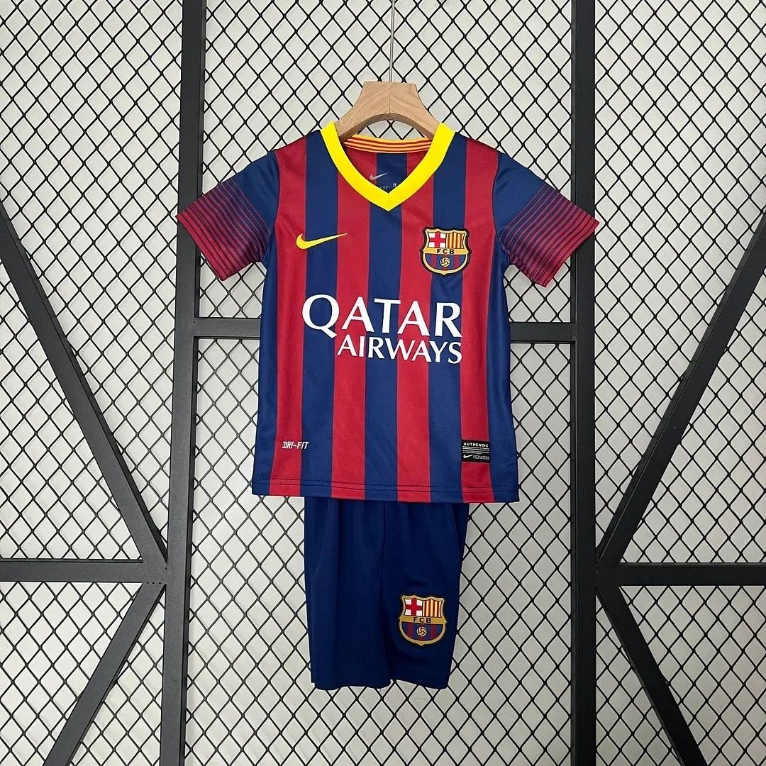 Retro Barcelona 2013/2014 Home Kids Jersey