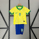 Brazil 2024 Home Kids Jersey