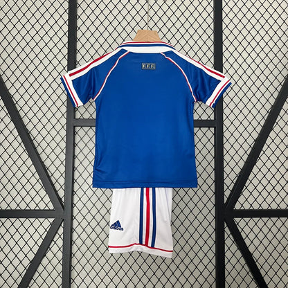 Retro France 1998 Home Kids Jersey