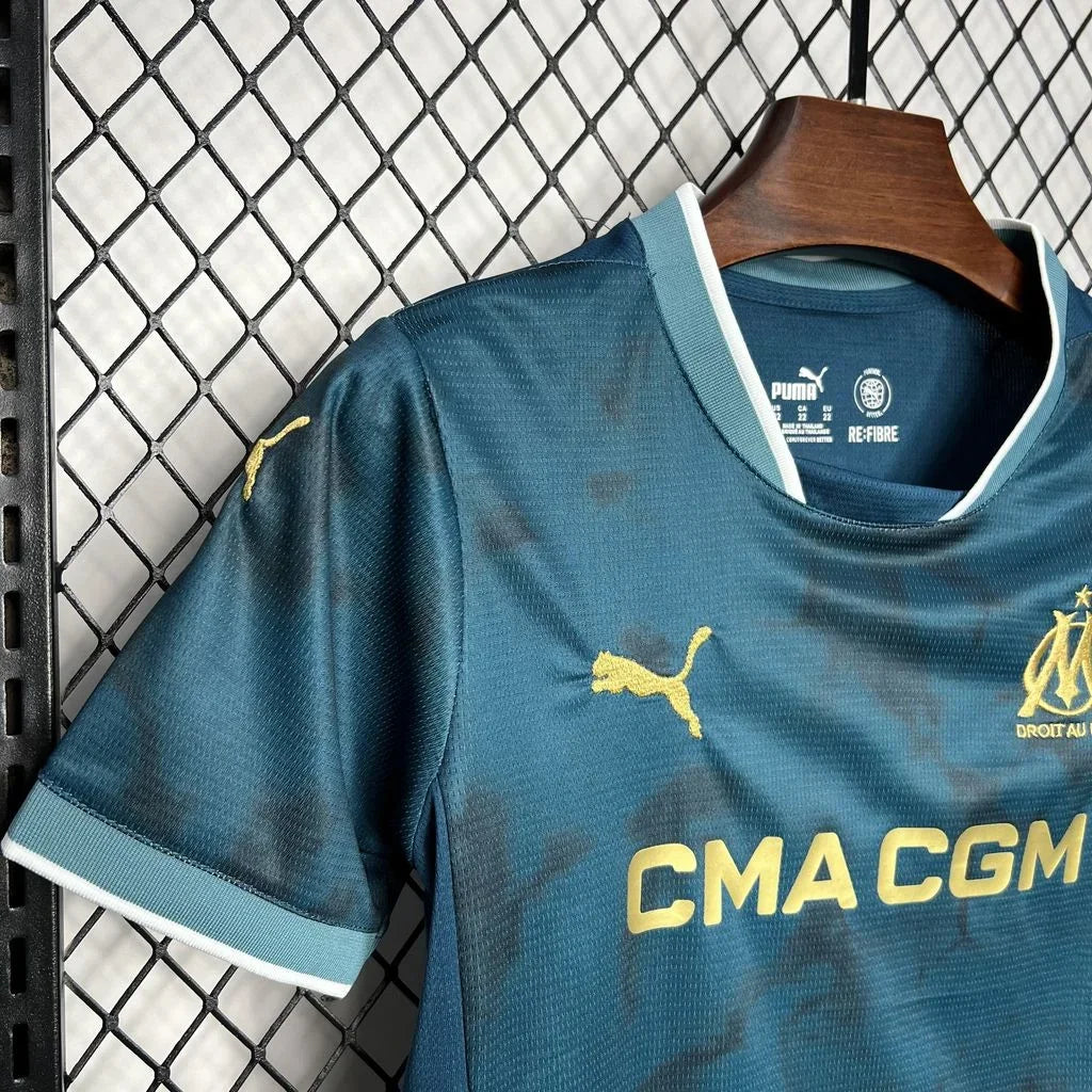 Olympique de Marseille 2024/2025 Away Kids Jersey