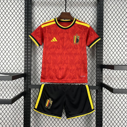 Belgium 2026 Home World Cup Kids Jersey