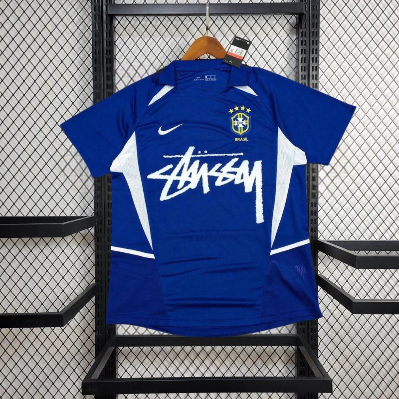 Brazil x Stussy Blue Jersey image 0