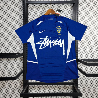 Brazil x Stussy Blue Jersey image 0