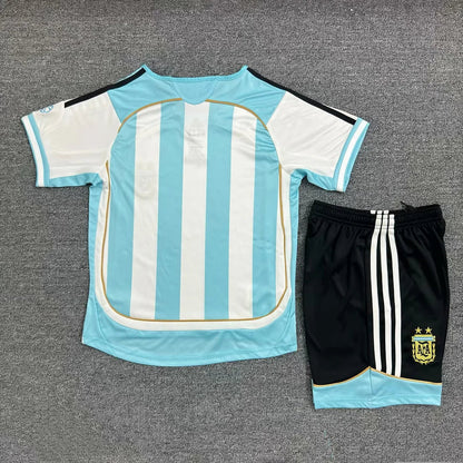 Retro Argentina 2006 Home Kids Jersey