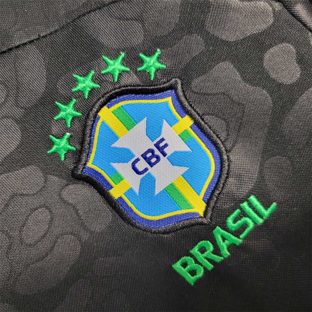 Brazil "Black Leopard" Limited Edition Kids Jersey