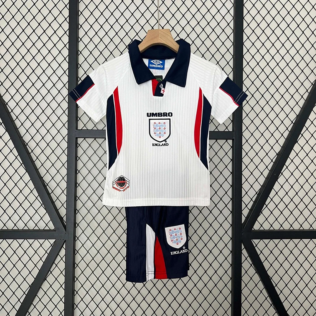Retro England 1998 Home Kids Jersey