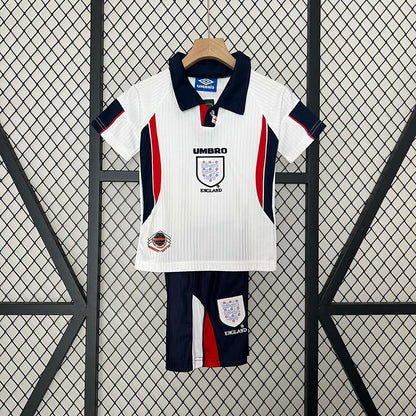 Retro England 1998 Home Kids Jersey