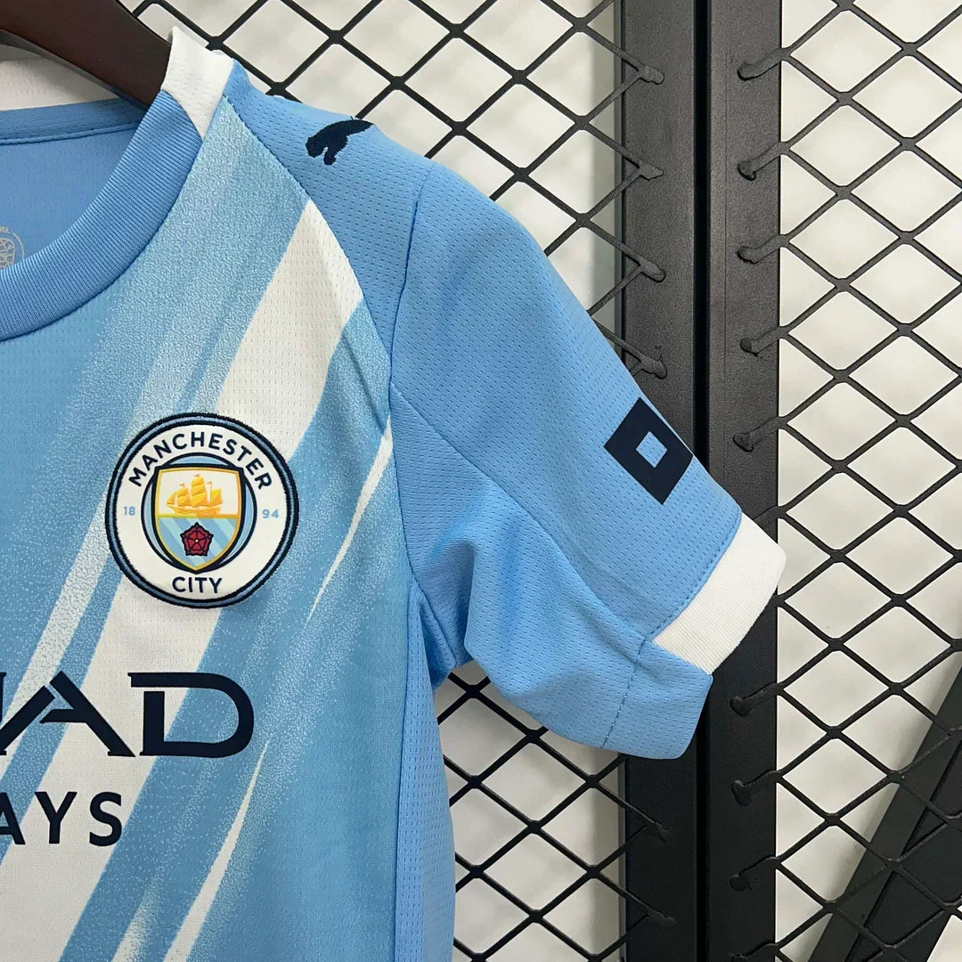 Manchester City 2025/2026 Home Kids Jersey