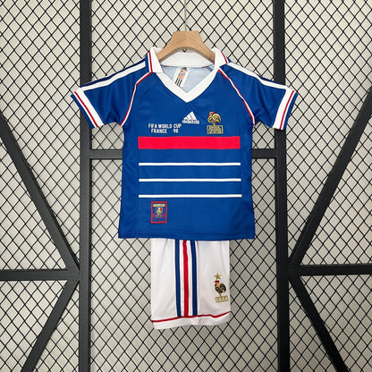 Retro France 1998 Home Kids Jersey