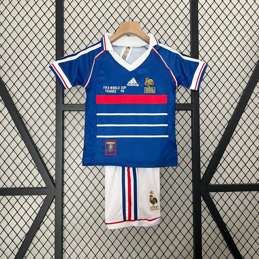 Retro France 1998 Home Kids Jersey