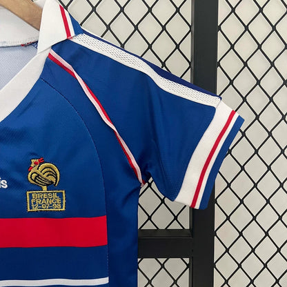 Retro France 1998 Home Kids Jersey