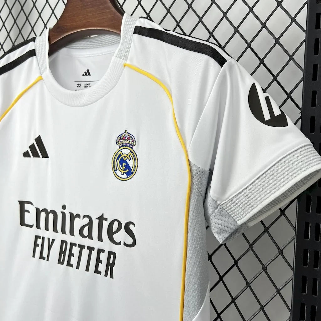 Real Madrid 2025/2026 Home Kids Jersey
