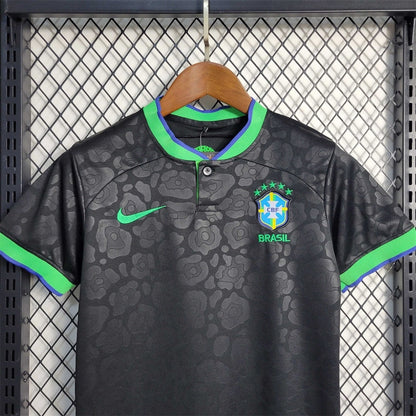 Brazil "Black Leopard" Limited Edition Kids Jersey
