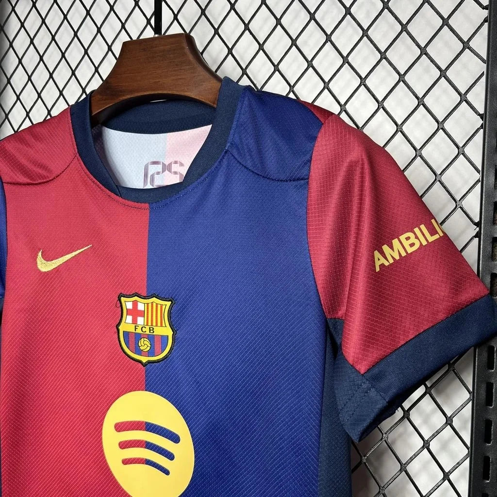 Barcelona 2024/2025 Home Design 1 Kids Jersey