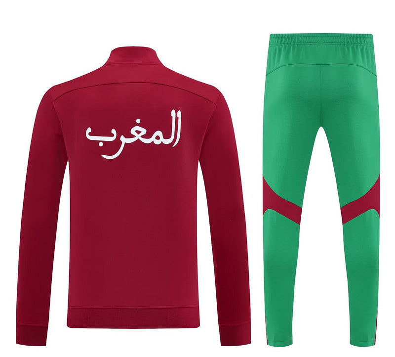 2025-2026 Morocco Red and Green Tracksuit