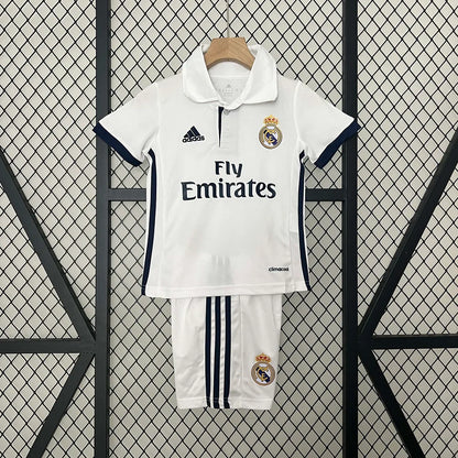 Retro Real Madrid 2016/2017 Home Kids Jersey
