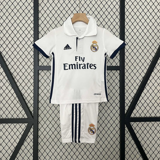 Retro Real Madrid 2016/2017 Home Kids Jersey