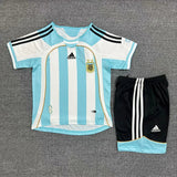 Retro Argentina 2006 Home Kids Jersey