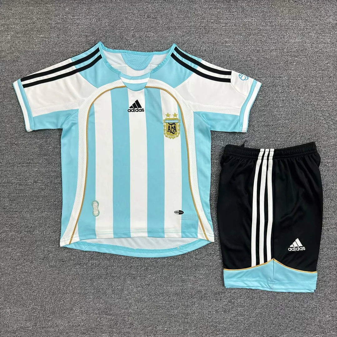 Retro Argentina 2006 Home Kids Jersey