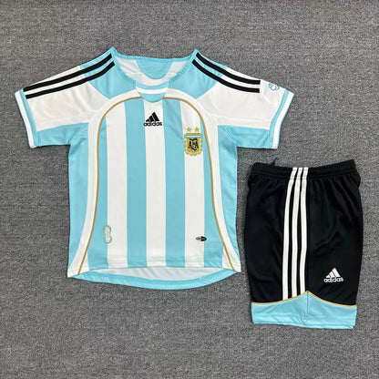 Retro Argentina 2006 Home Kids Jersey