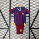 Retro Barcelona 2005/2006 Home Kids Jersey
