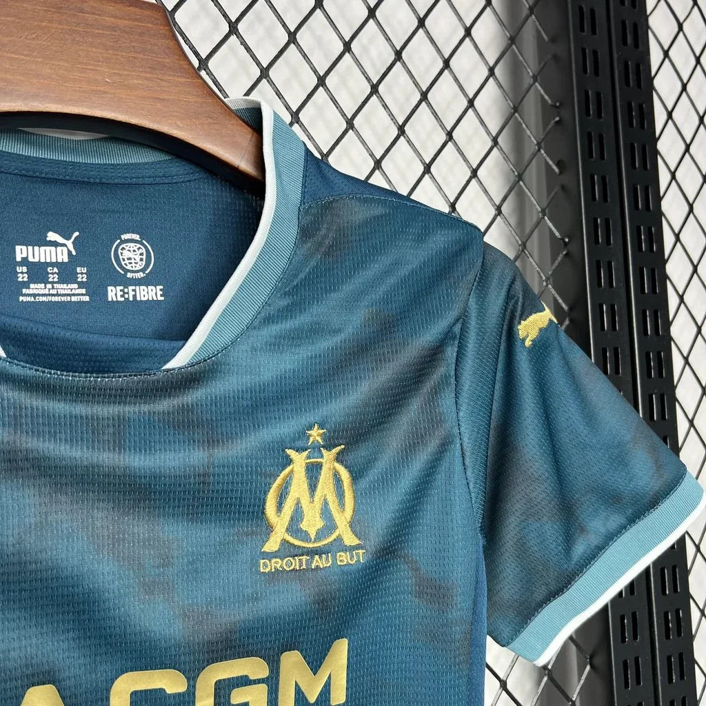 Olympique de Marseille 2024/2025 Away Kids Jersey