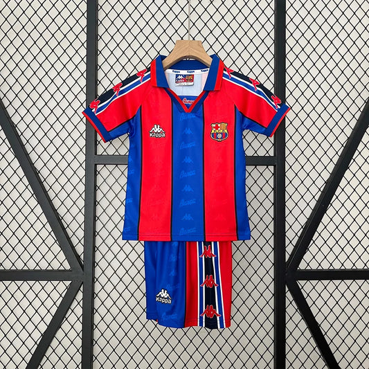 Retro Barcelona 1996/1997 Home Kids Jersey