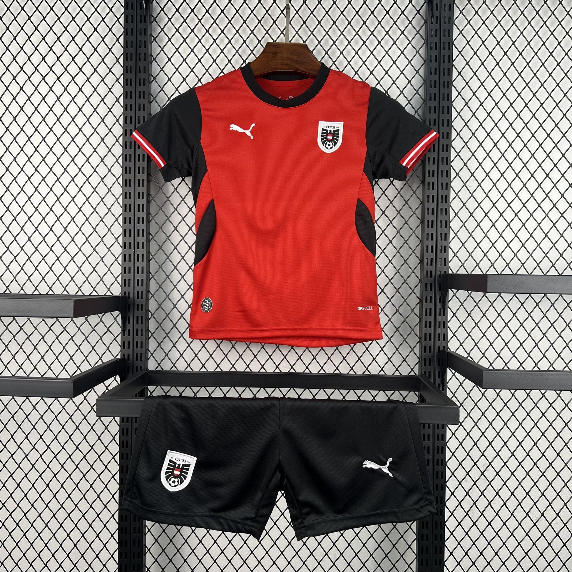 Austria 2026 Home World Cup Kids Jersey