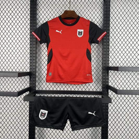 Austria 2026 Home World Cup Kids Jersey