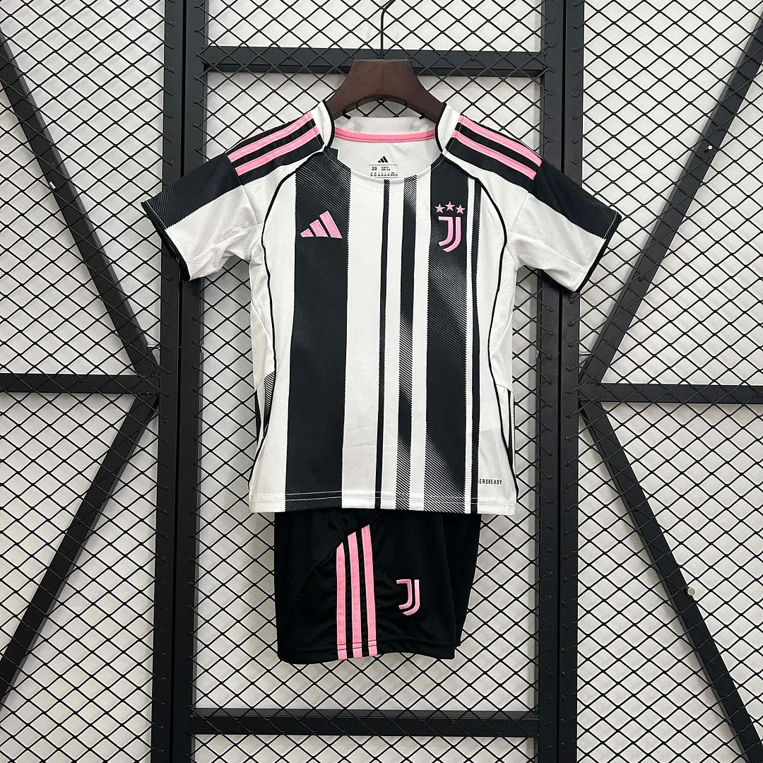 Juventus 2025-2026 Home Kids Jersey