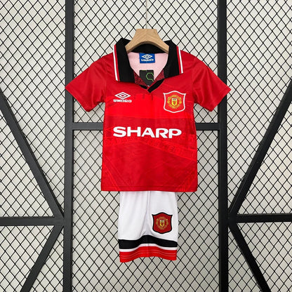 Retro Manchester United 1994/1996 Home Kids Jersey