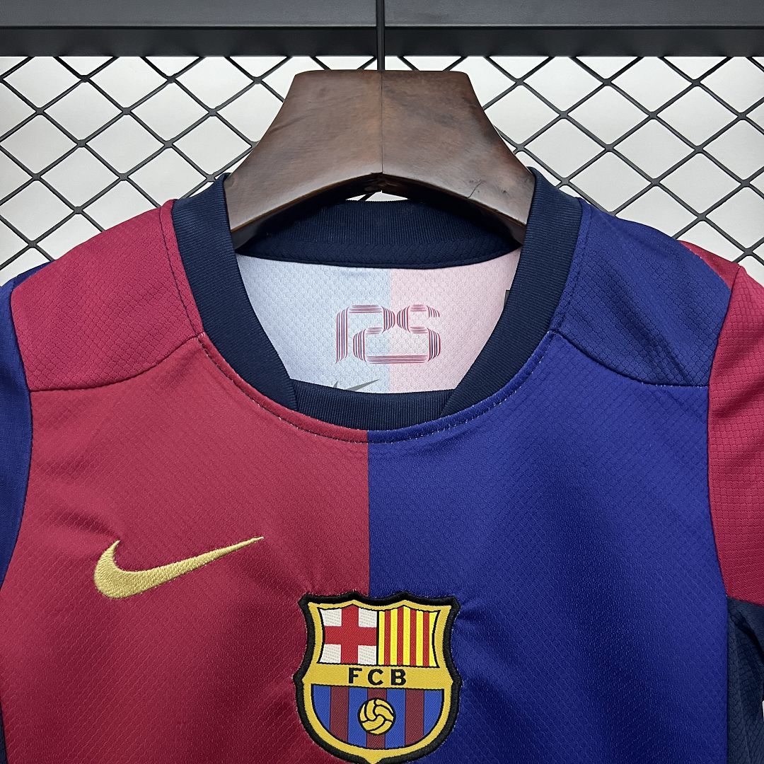 Barcelona 2024/2025 x Travis Scott Home Kids Jersey