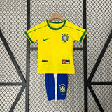 Retro Brazil 1988 Home Kids Jersey