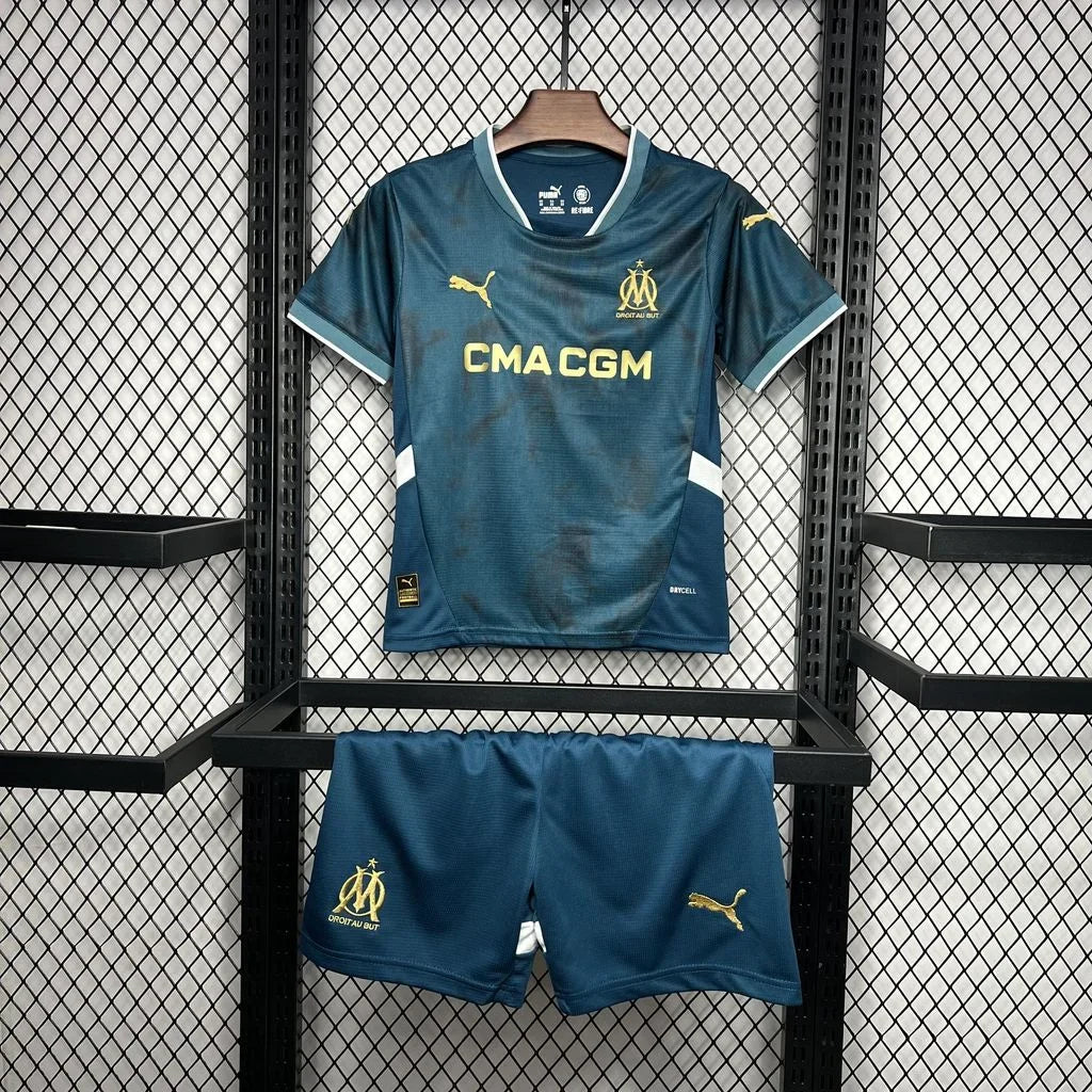 Olympique de Marseille 2024/2025 Away Kids Jersey