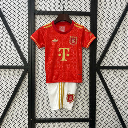Bayern Munich 2025/2026 125th Anniversary Edition Red Kids Jersey