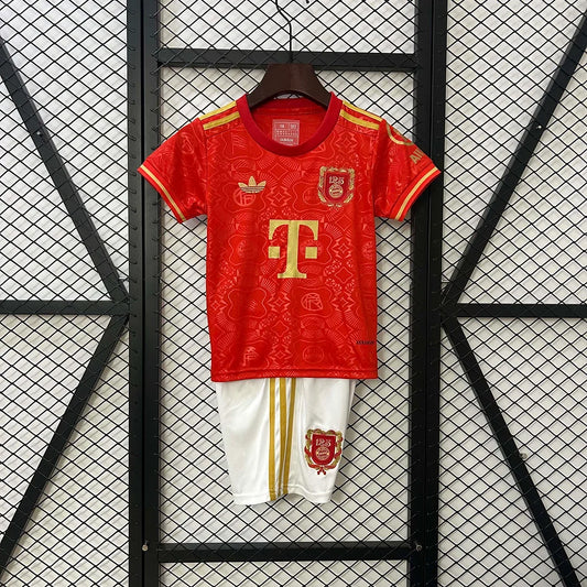 Bayern Munich 2025/2026 125th Anniversary Edition Red Kids Jersey