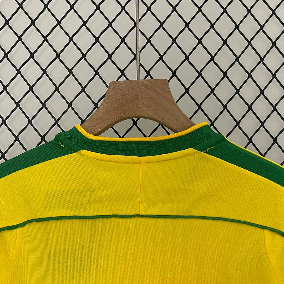 Retro Brazil 1998 Home Kids Jersey